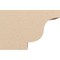 Ekena Millwork 4in. W x 8in. H x 12in. L Newport Woodgrain TimberThane Rafter Tail, Primed Tan RFTUR04X08X12NEWRCPR - alternate 3